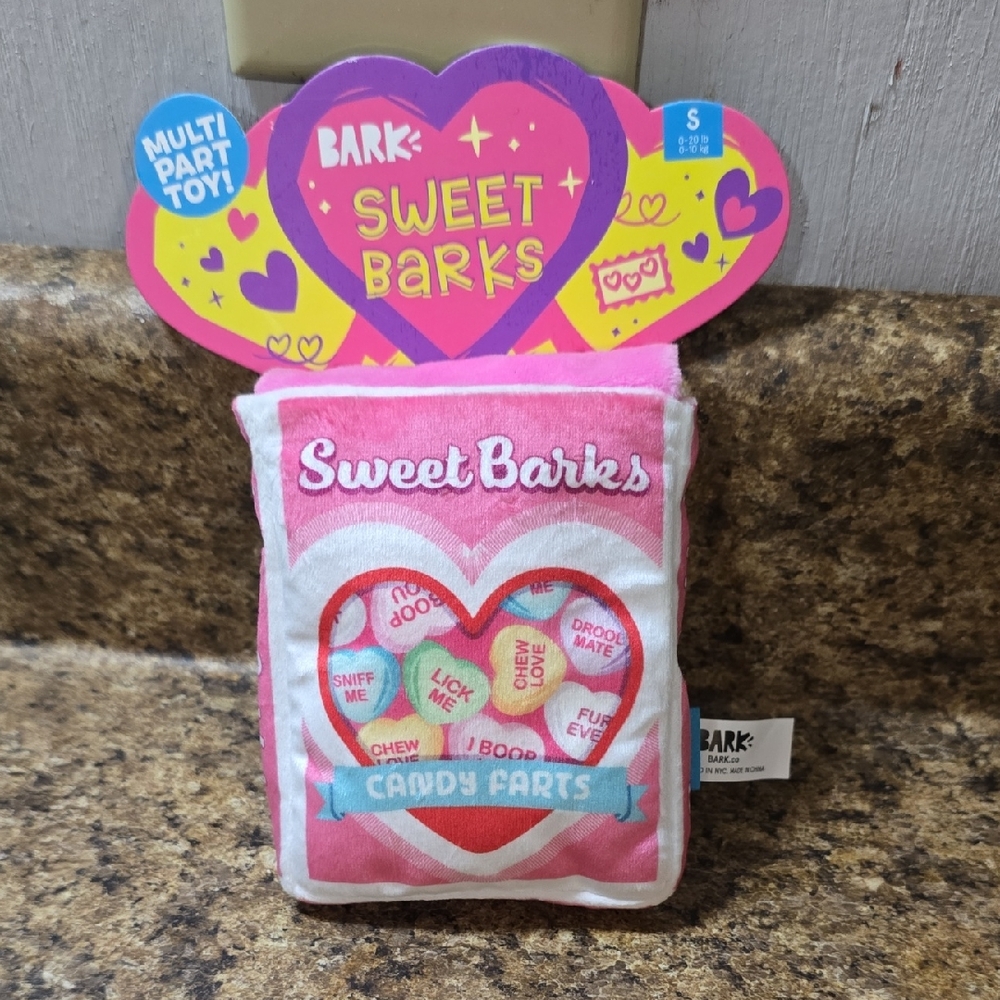 Bark Sweet Barks Dog Toy Size Small 0-20 Pounds NWT Multi‎ Part Toy